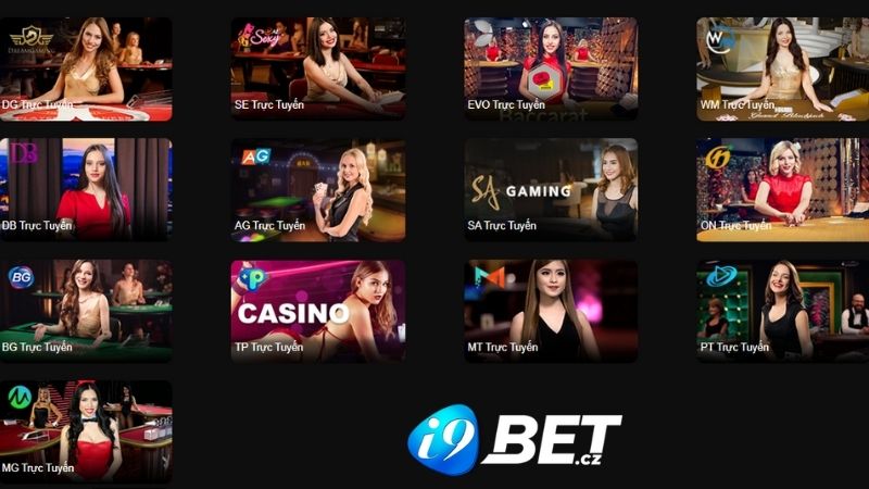 Tham gia cá cược casino tại các sảnh game uy tín của I9Bet